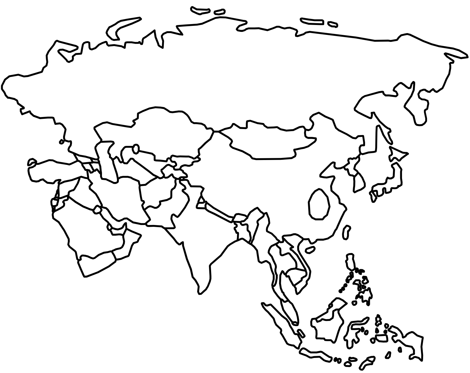 Map of Asia